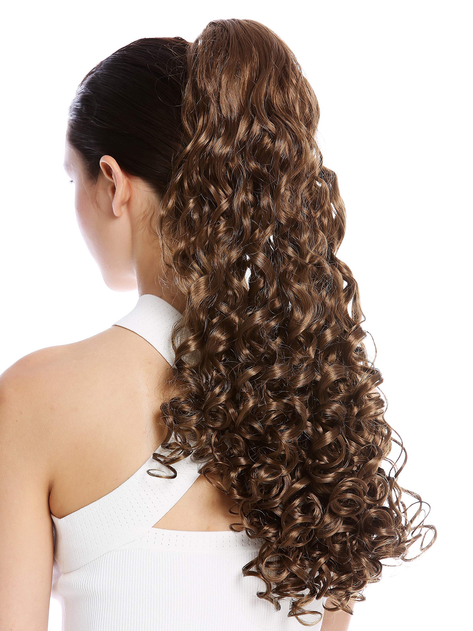 WIG ME UP - 19AXL-V-12 Ponytail Hairpiece Extensions very long voluminous curled curls golden brown 20inch - Image 2