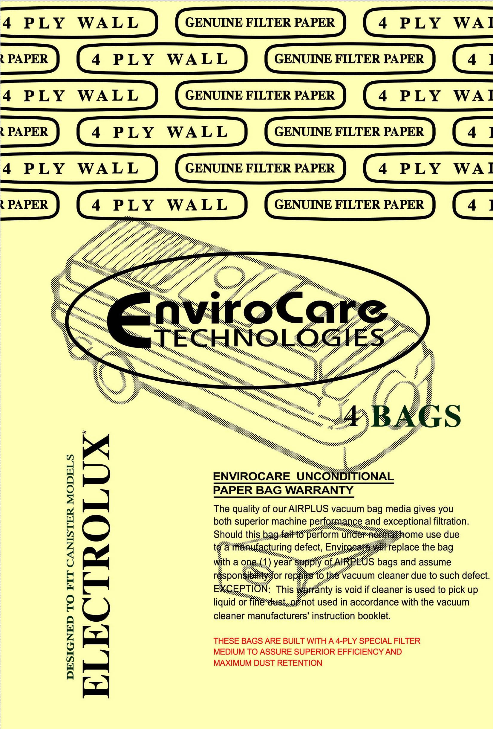 Amazon | Envirocare 掃除機用バッグ エレクトロラックススタイル C