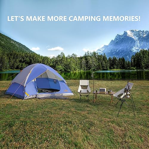 Miniatura 2 de Tiendas de campaña impermeables para 2 a 12 personas, mochila de doble capa, pícnics perfectos, pesca y campamento en el patio trasero