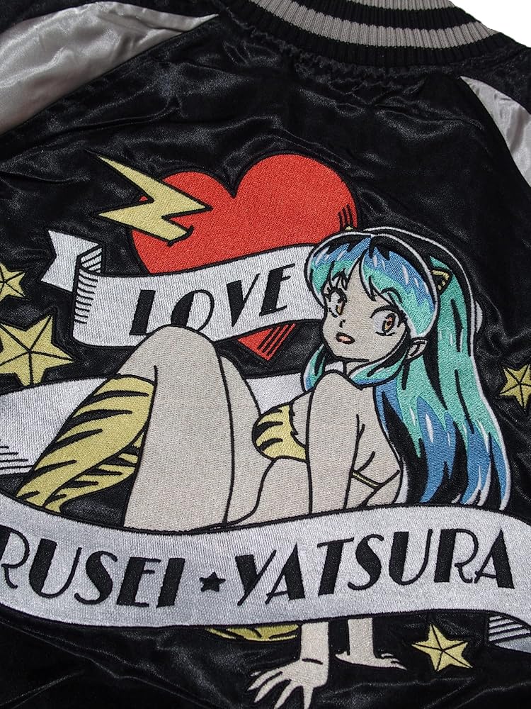 美品⬜︎うる星やつら⬜︎スカジャン⬜︎リバーシブル⬜︎刺繍⬜︎連載40周年記念⬜︎高橋留美子 美品⭐︎うる星やつら スカジャン リバーシブル 刺繍 連載40周年記念