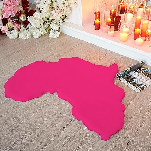 Lith Home - Decoración africana del hogar para sala de estar, dormitorio, guardería, oficinafelpa y conejo suave de piel sintética o manta de 3 x 3