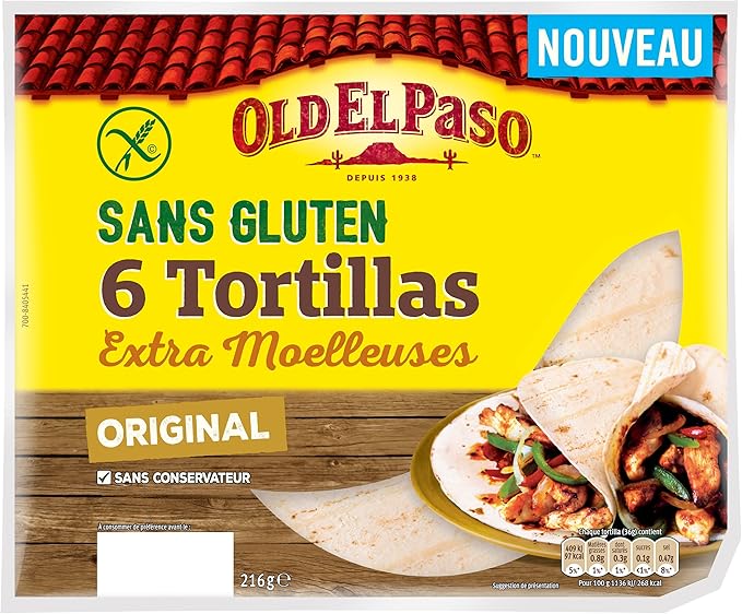 Old El Paso Tortillas Sans Gluten 6 Lot De 6 Tortillas 36 Tortillas Amazon Fr Epicerie Old El Paso Tortillas Sans Gluten 6 Lot De 6 Tortillas 36 Tortillas Amazon Fr Epicerie