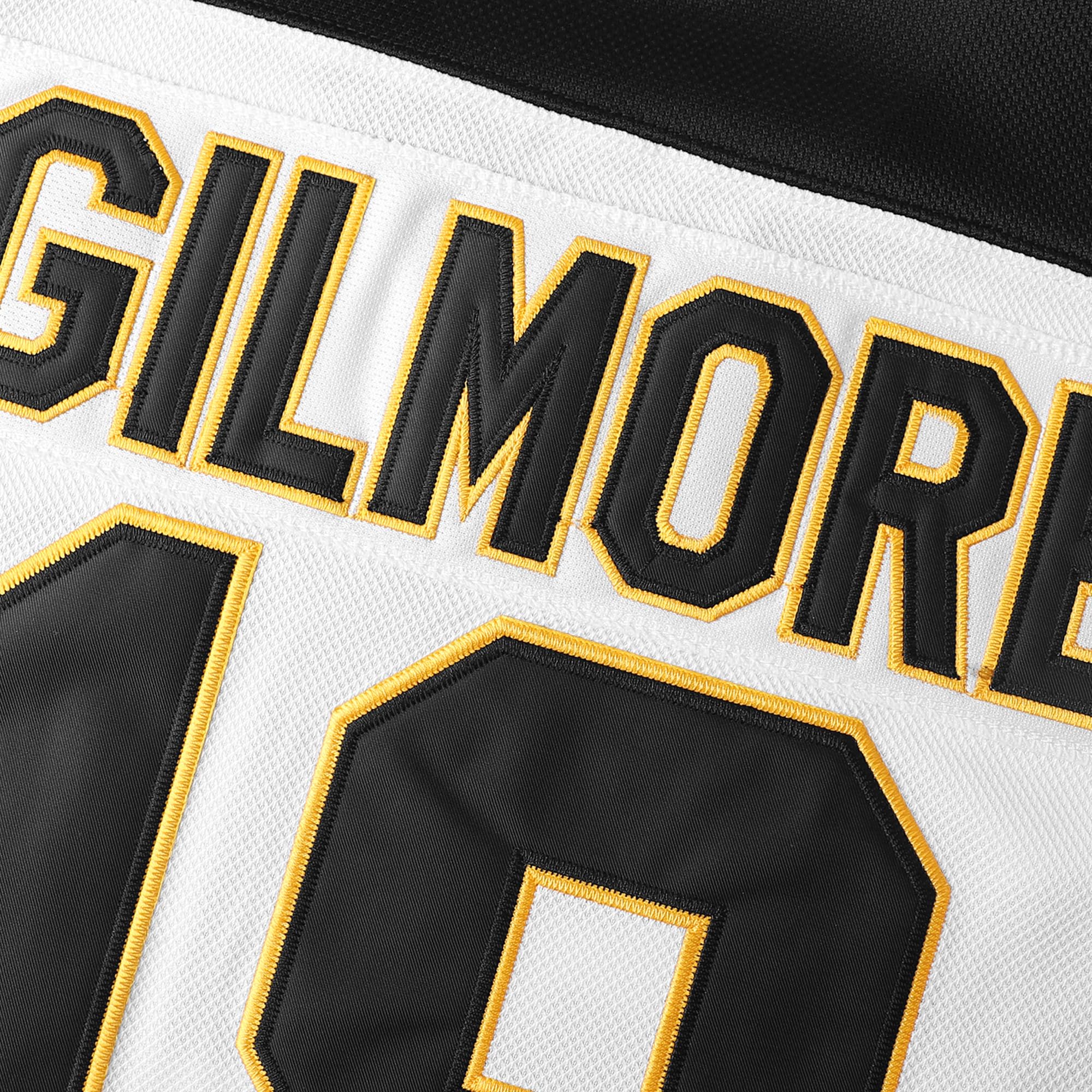 Happy Gilmore #18 Sandler 1996 Movie Ice Hockey Jersey Stitched Athletics Sports Shirt for Men Black White S-3XL