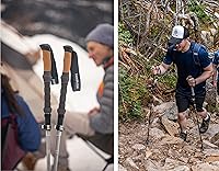 Vista 7 de TREKOLOGY Trek-Z Cork Grip Trekking Poles – Lightweight Folding Hiking Poles, Adjustable Height, Compact Travel Design, Aircraft-Grade Aluminum