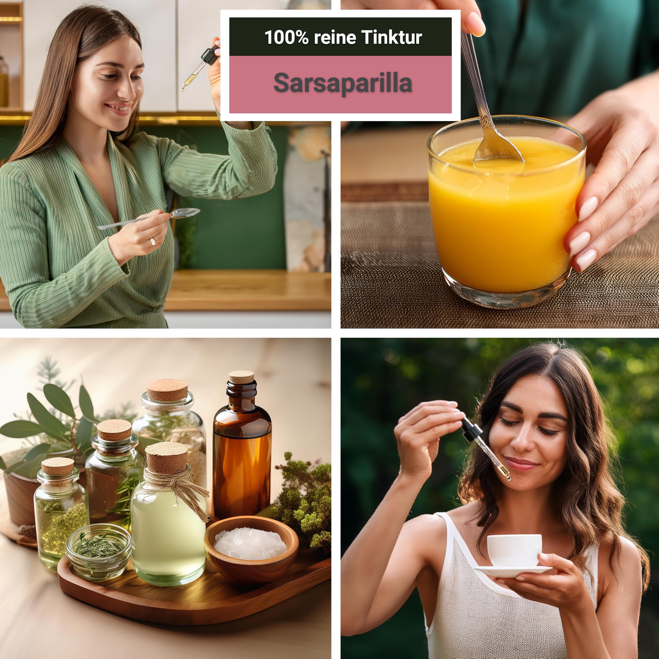 Sarsaparilla Tinktur 100ml | Smilax Glabra Tropfen (1:4 Extrakt) | Top Premium Qualität aus Österreich | Veganes Nahrungsergänzungsmittel ohne Zusatzstoffe | Zarzaparrilla, Jamaican Sarsaparilla