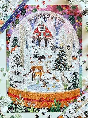 Miniatura 4 de Rompecabezas de Navidad  Bola de nieve  Rompecabezas de Navidad de 1000 piezas  Puzzles para adultos 1000 piezas  Sierras de calar tamaño 28 x 20