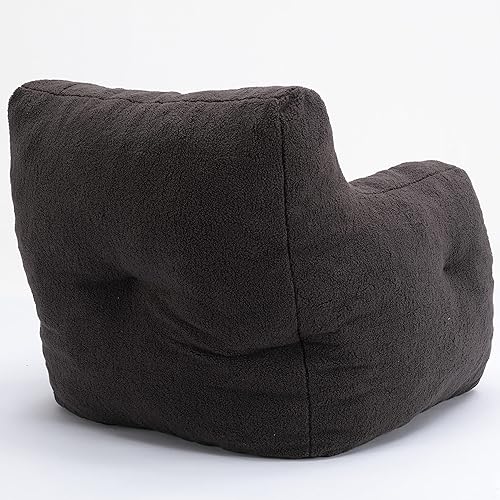 Miniatura 5 de INMOZATA Sillón puff (con relleno) mullido y suave sofá perezoso moderno silla de lectura acogedora para adultos en dormitorio, sala de estar,