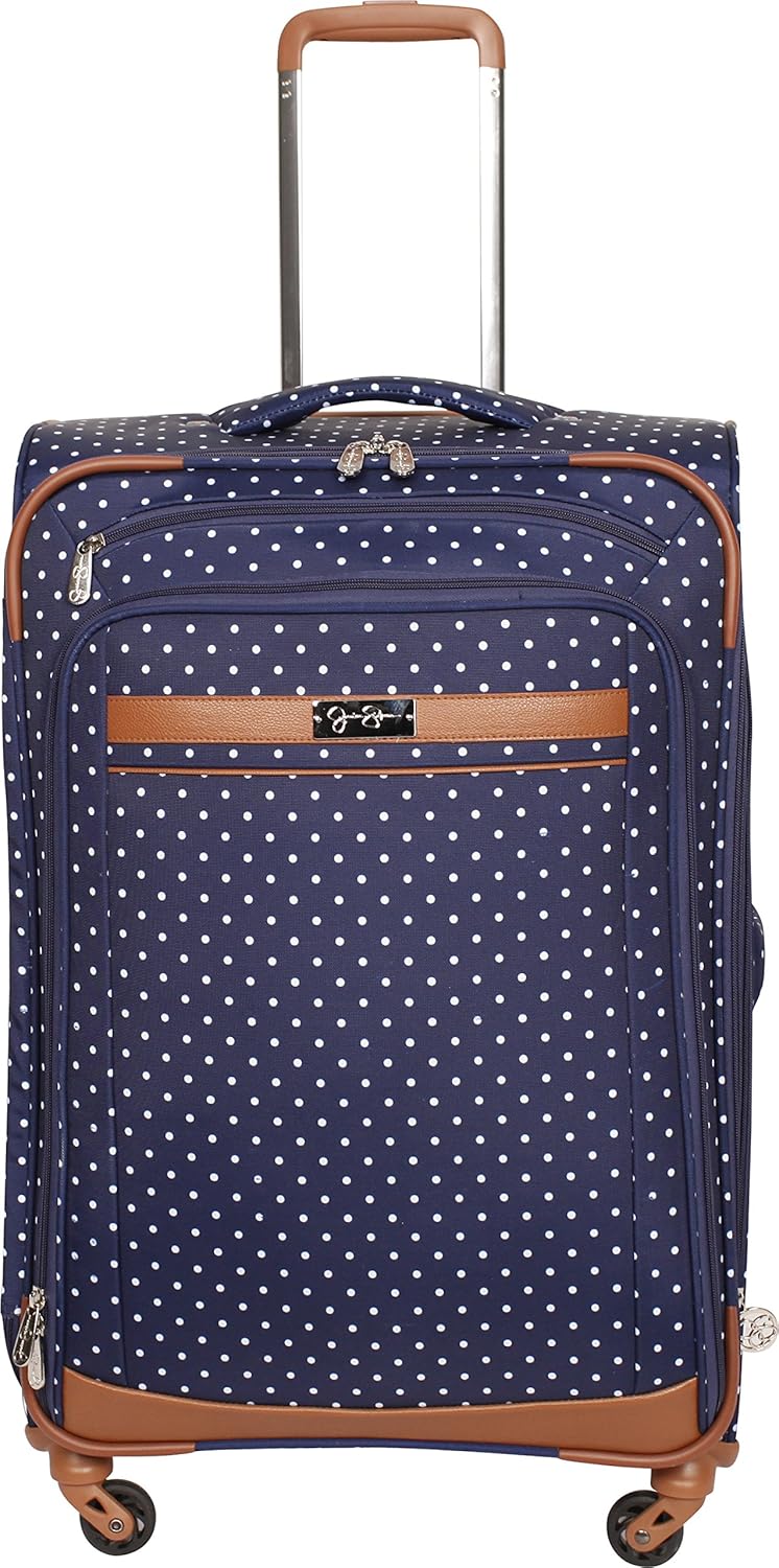 Jessica Simpson Social Lite Expandable Spinner, 25", Navy