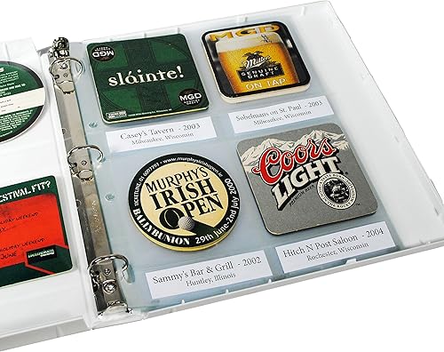 Miniatura 2 de UniKeep Funda de colección de posavasos con páginas protectoras para hasta 60 posavasos