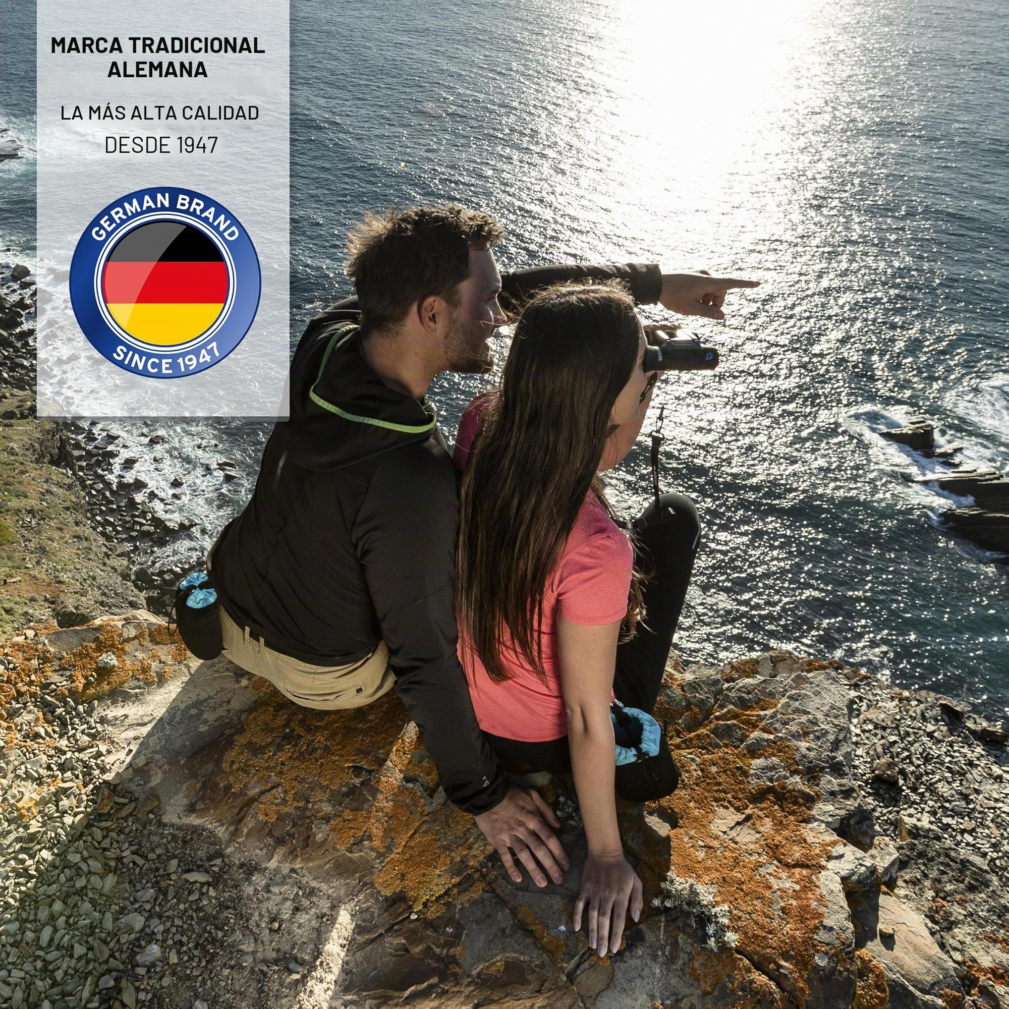 STEINER Prismáticos BluHorizons 10x26 - Óptica de Calidad Alemana, Reduce los Reflejos o el deslumbramiento del Agua, la Arena o la Nieve, Compacto y Ligero