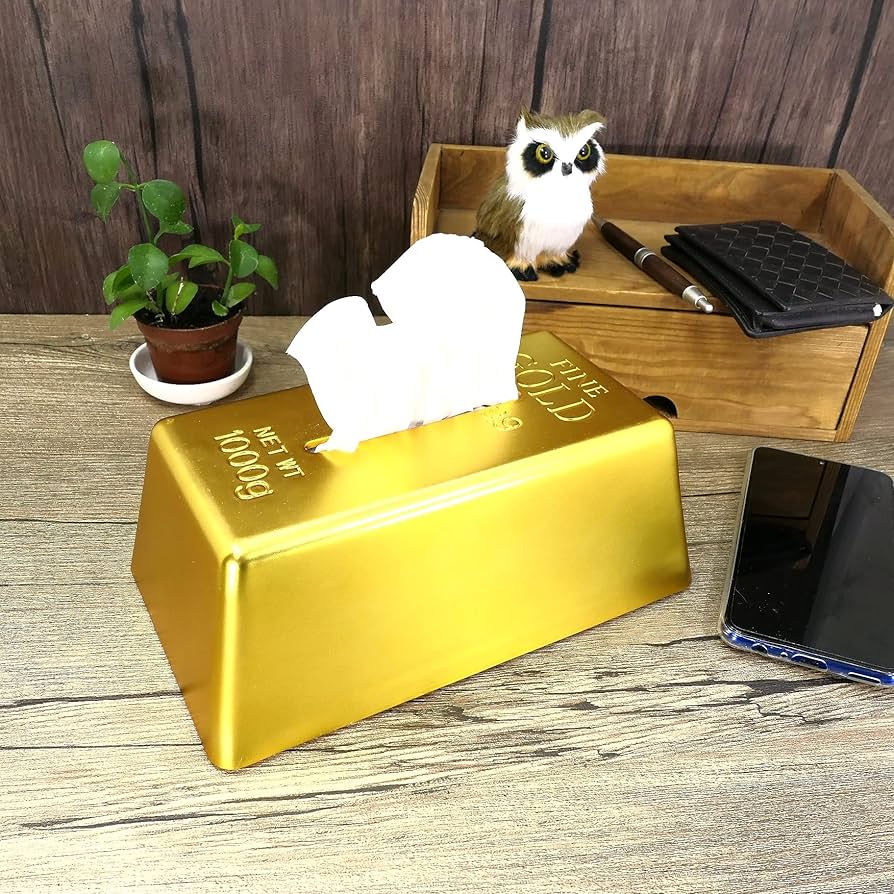 BYOKA ティッシュボックス　ゴールド BYOKA ティッシュボックス ゴールド Tissue Box Gold - BYOKA