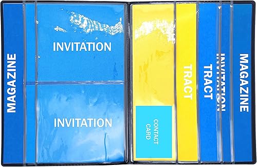 Miniatura 3 de Organizador de Ministerio - Organizador de Servicio de Campo - Porta Revistas JW - Portafolio de Servicio de Campo (Negro)