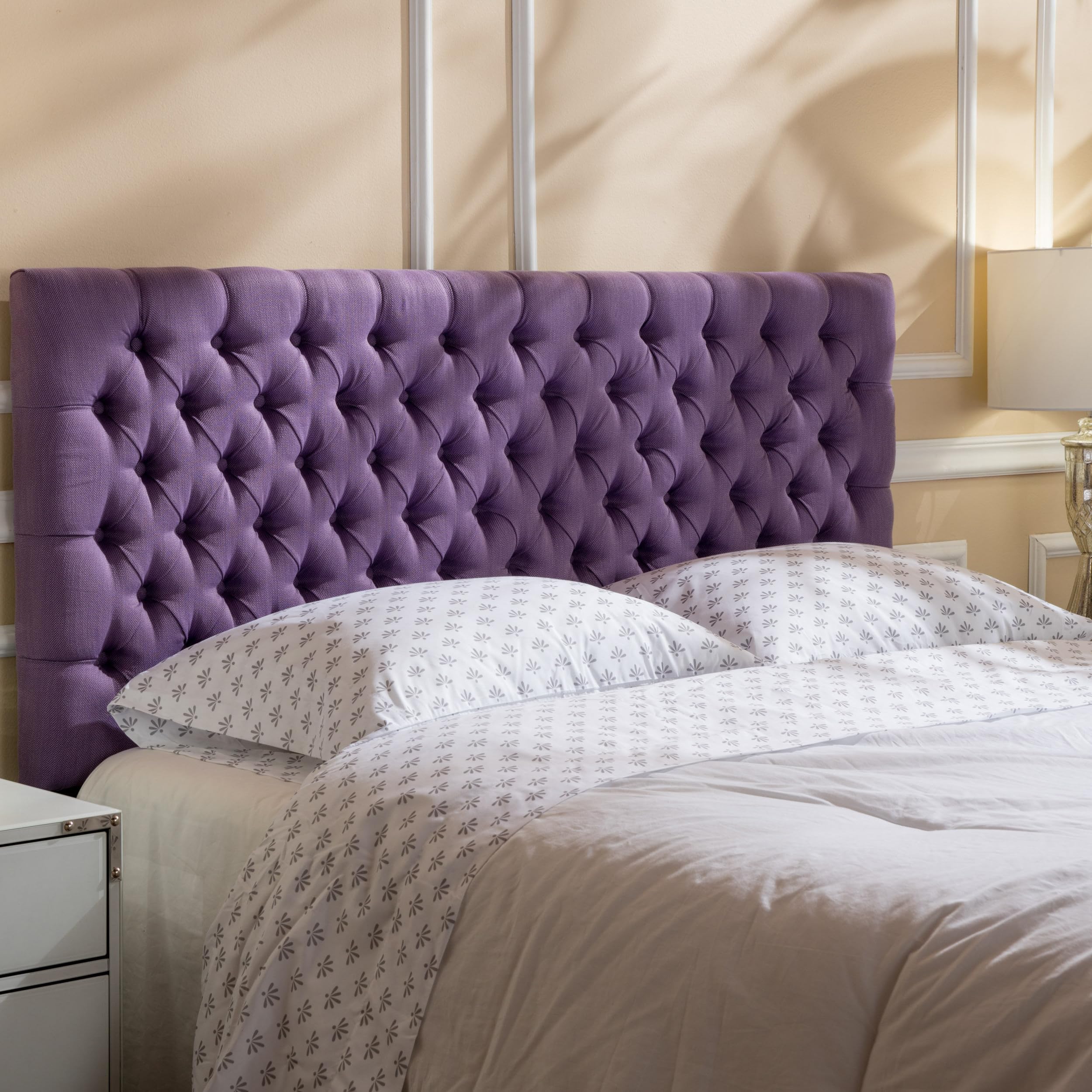 NoeBanJe Queen Headboard, 62" inch Tufted Upholstered Headboards, Modern Full Size Bed Headboard with Button Decoration Adjustable Height, Comfort