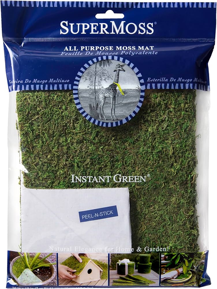 Amazon.com: SuperMoss (22406) InstantGreen Moss Mat, Peel n Stick