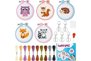 WATINC Embroidery Kit for Kids Ages 5-8