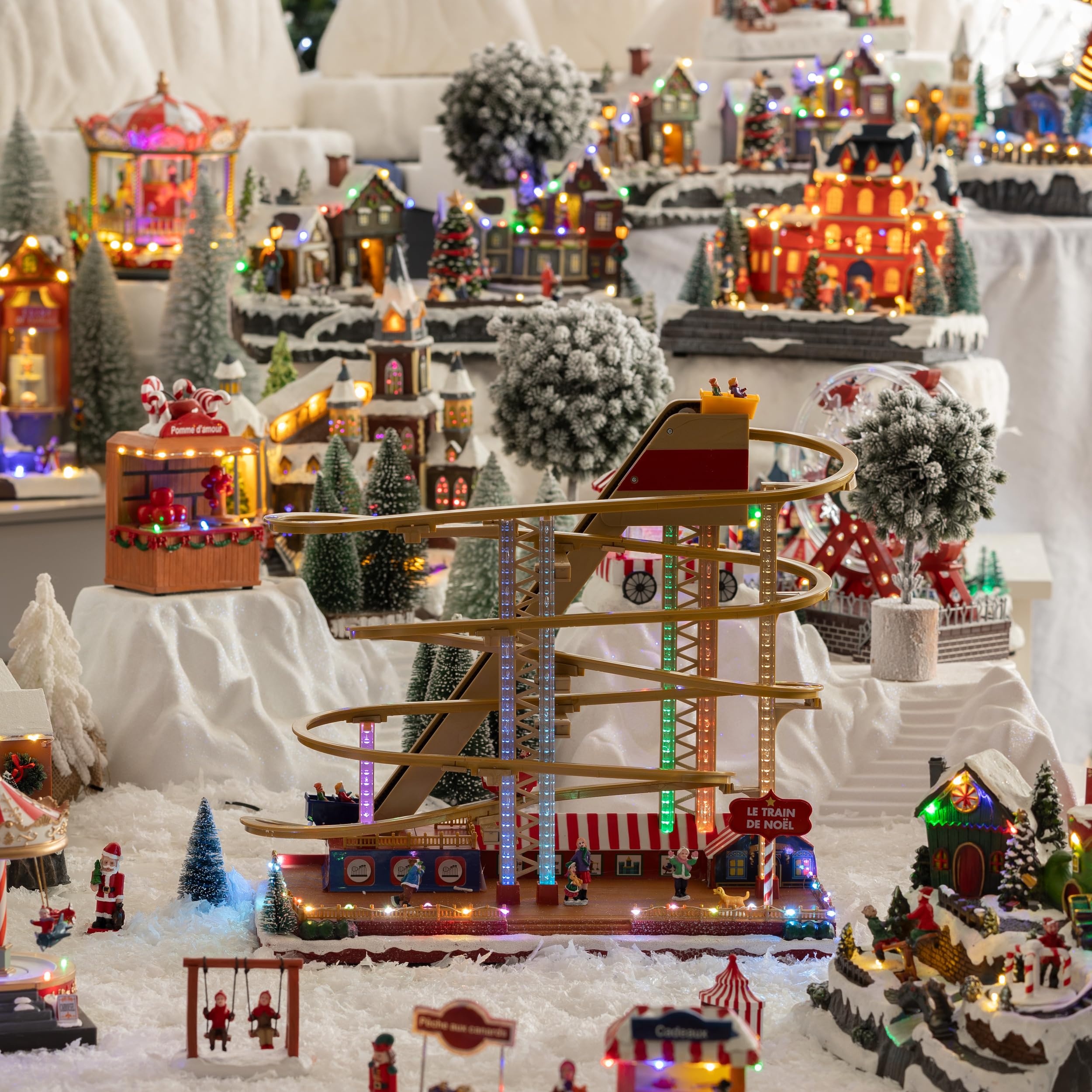 California Creations Candy Shoppe SE158 - Village De Noël à Peindre - Rare