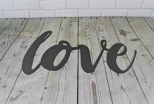 Miniatura 610 de Steel Metal Script Word Art - Various Sizes and Finishes (cheers Small 12.5x6", Raw, Unfinished Steel)