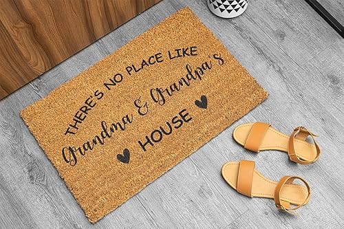 Miniatura 2 de Tapete personalizable con texto en inglés "There No Place Like Grandma and Grandpa's House", regalo personalizable para el día del abuelo para
