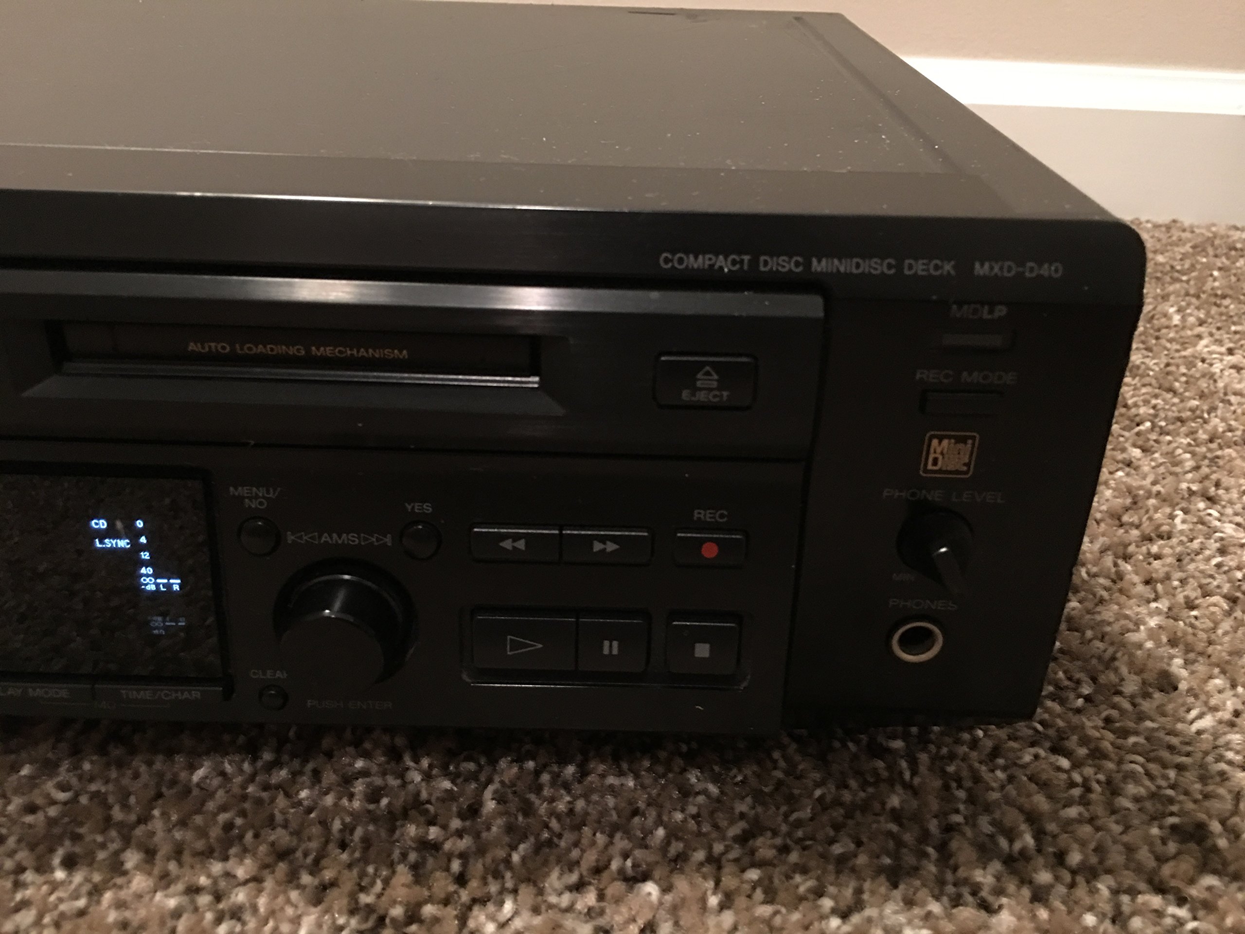Sony Mxd-d40 MiniDisc Lecteur/enregistreur et Lecteur CD (Discontinued par Le Fabricant)