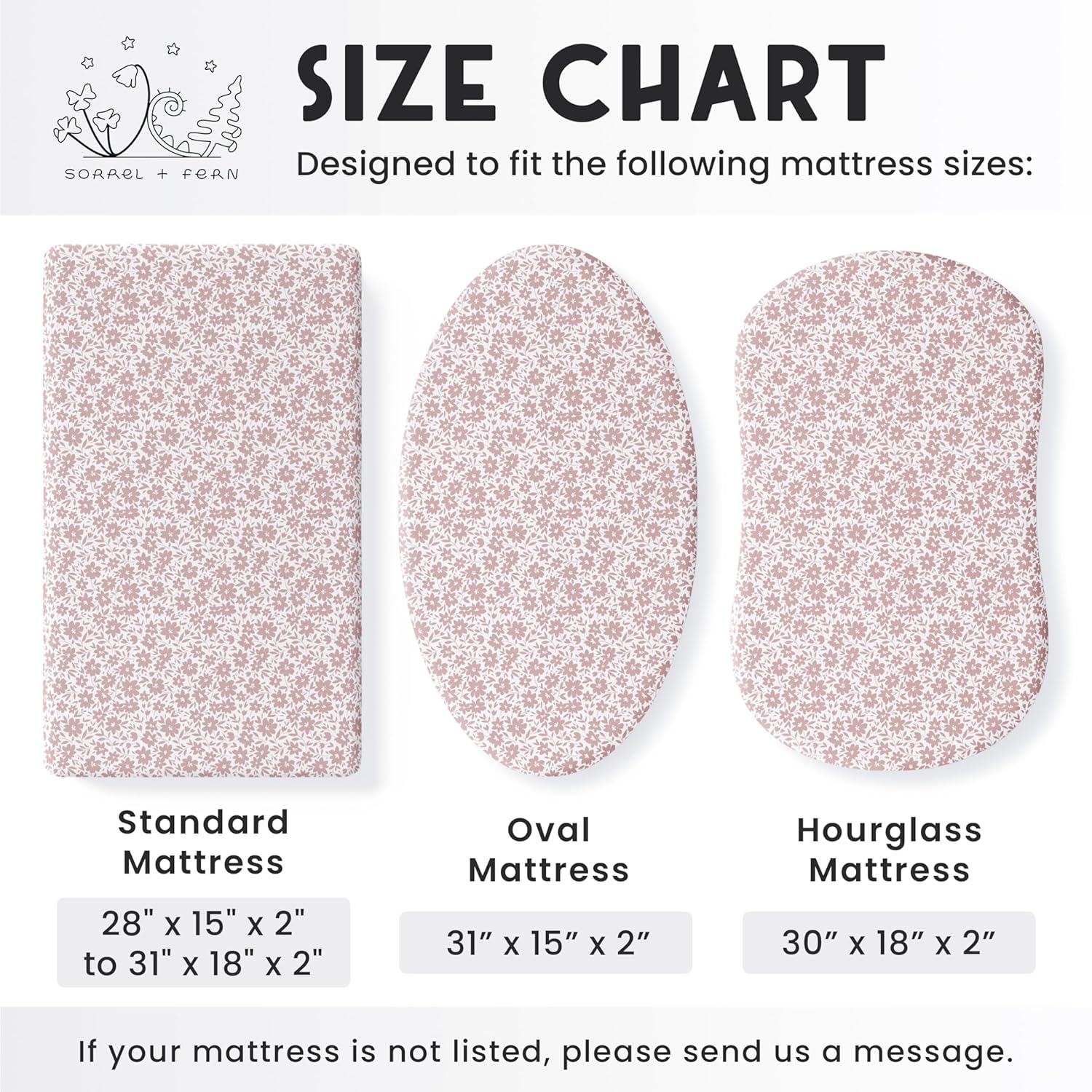 Baby Bassinet Sheets Girl (Antique Rose) 2-Pack - Fitted Bedside Bassinet Sheets - Buttery Soft Cotton Blend for Standard Mattress Pad - Compatible with Halo BassiNest