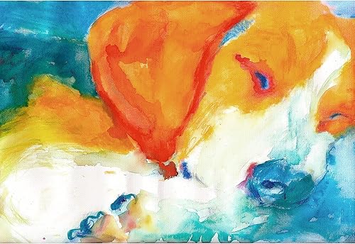 Beagle Wall Art Decor, Cute Sleeping Beagle Watercolor Painting, Dog Memorial, Beagle Owner Gift, Choice Of Sizes Hand Signed by Pet Portrait Artist