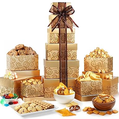 Broadway Basketeers Happy Birthday Festive Gift Tower by Broadway Basketeers