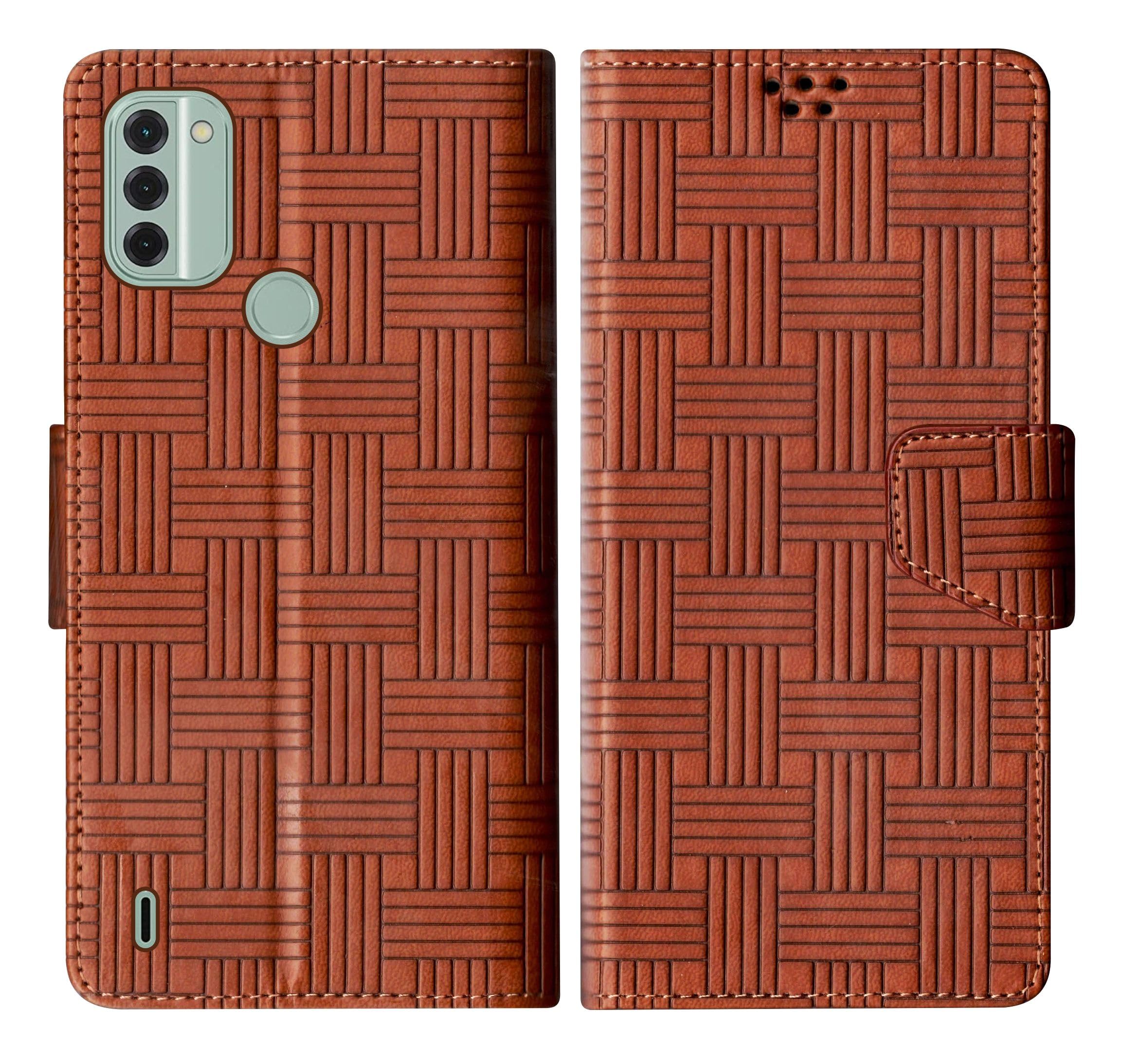 SBMS Nokia C31 Flip Cover Back Cover Case with Magnatic Closure | Inbuilt Stand | Card & Money Pocket (Mat Tan) (B0C8P4HR1G) Amazon Price History, Amazon Price Tracker