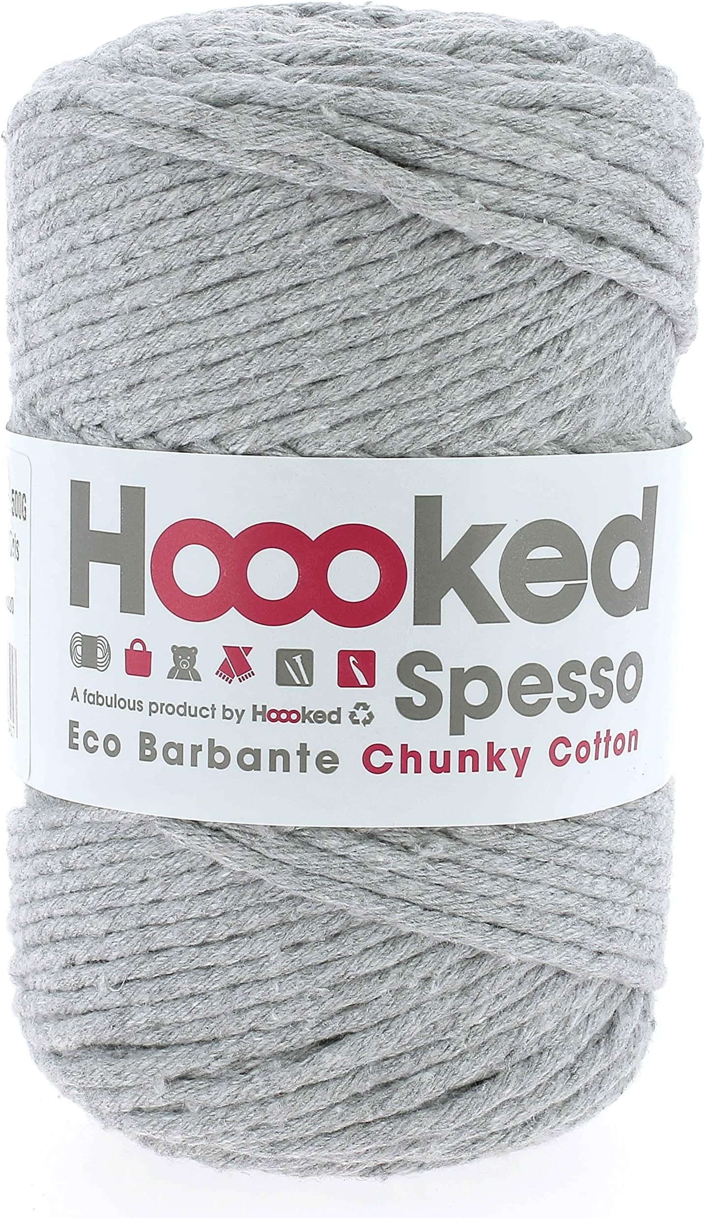 Hoooked Spesso Chunky Cotton Gris