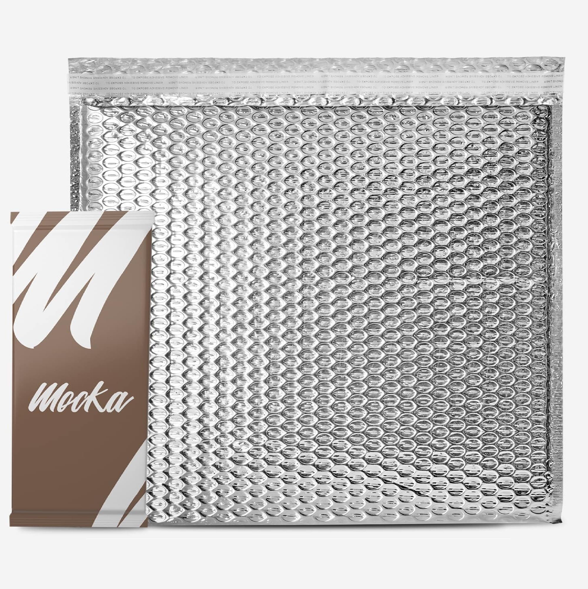 HOLPACK Thermal Insulated Bubble Mailers 8x6 inch - 200 pack, Self-Seal Thermal Reflective Insulated padded envelopes for cold shipping. Lightweight. Keep cool shield - Made in USA