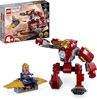 LEGO 76263 Marvel Iron Man Hulkbuster vs. Thanos Playset for Kids Aged 4 Plus, Super Hero Action Based on Avengers: Infinity War, with Buildable Action Figure, Toy Plane and 2 Minifigures