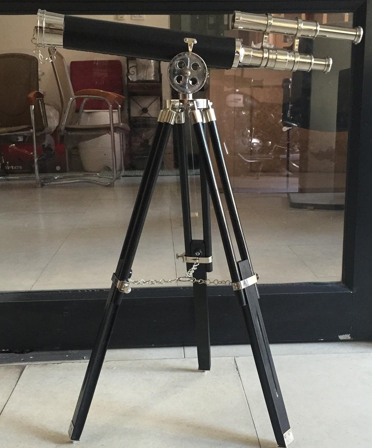 Nautical Vintage Nautical Beautiful Double Barrel 18" Chrome