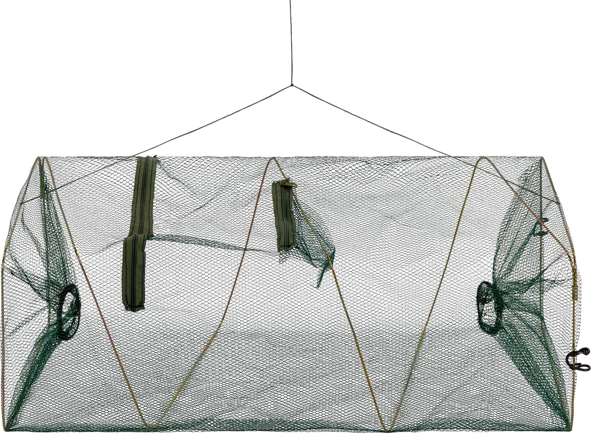 normani Köder Fisch Reuse Aalreuse mit Futterbeutel 55 cm bis 120 cm Fischfangnetz Krebsreuse Faltbare Angelnetzfalle