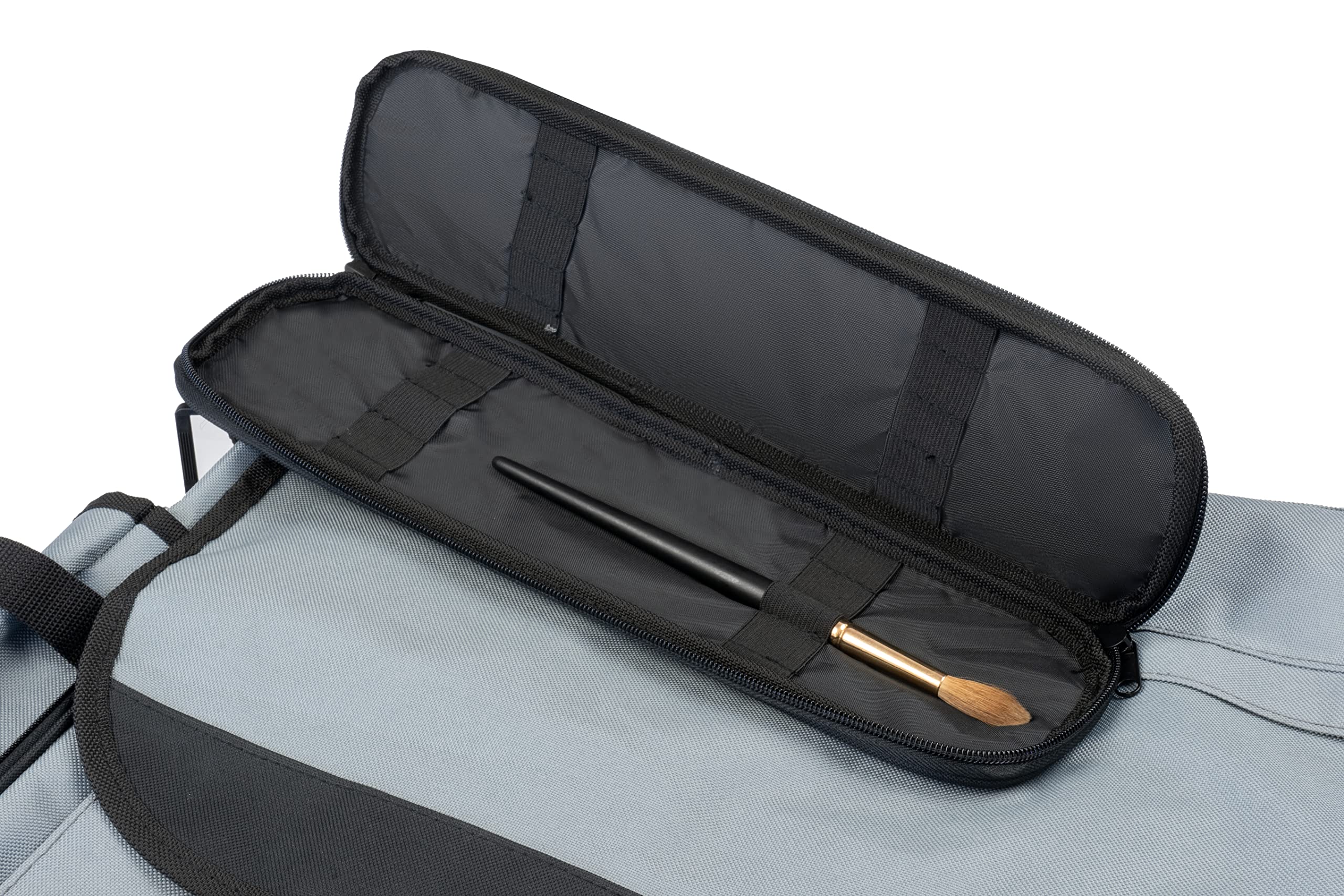 CRETACOLOR Künstlertasche Art Bag, strapazierfähiges und langlebiges Material, herausnehmbare Einzelstifthalterung, großes Frontfach, Zip Verschluss, Außengurte für Rollen