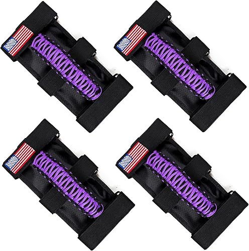 Miniatura 8 de BESTAOO 2 asas de agarre de barra antivuelco, mango de agarre de paracaídas para Jeep Wrangler YJ TJ JK JL y Gladiator JT 1955-2022 UTV ATV, apto