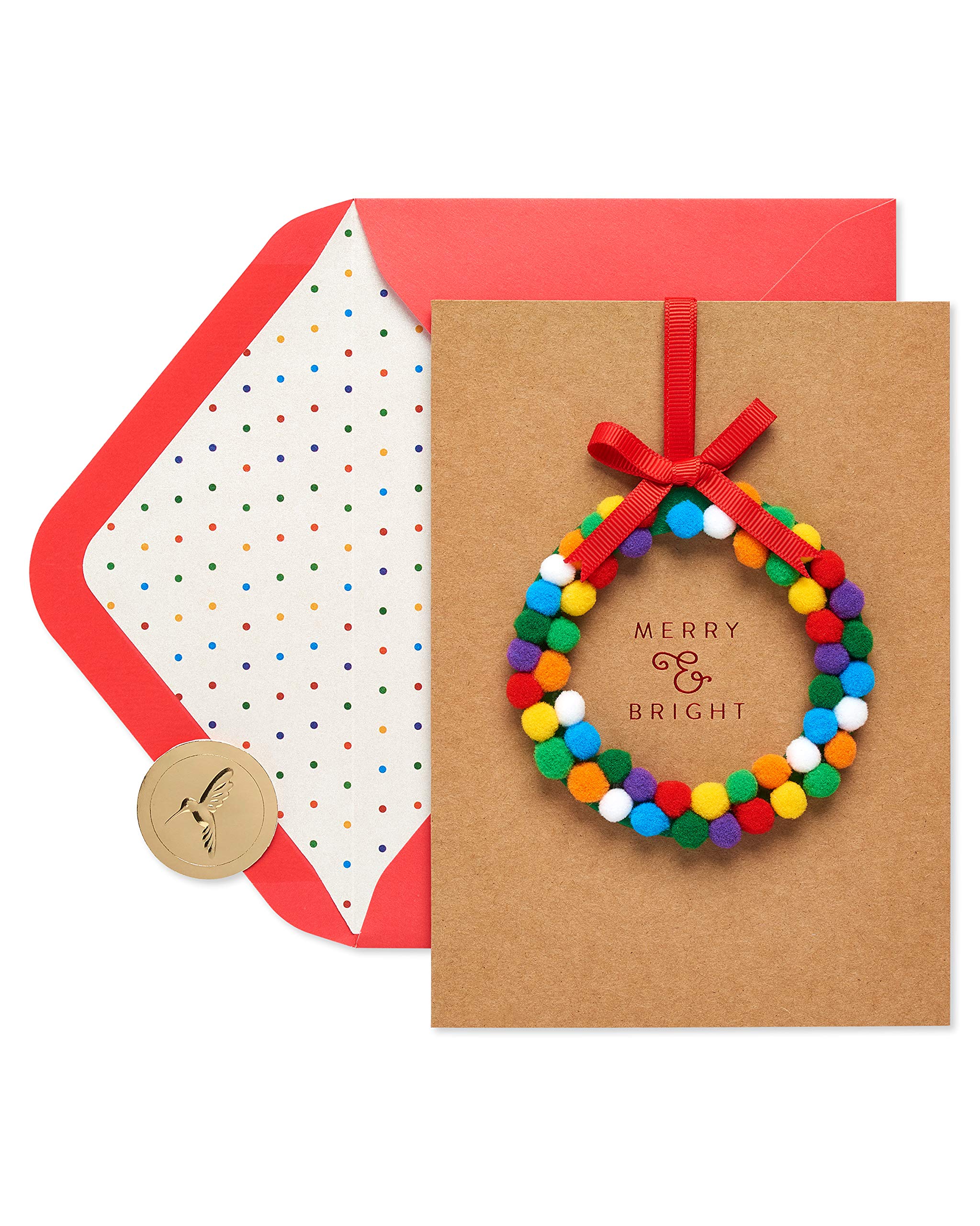 Papyrus Christmas Card with Detachable Ornament (Fun & Joy)