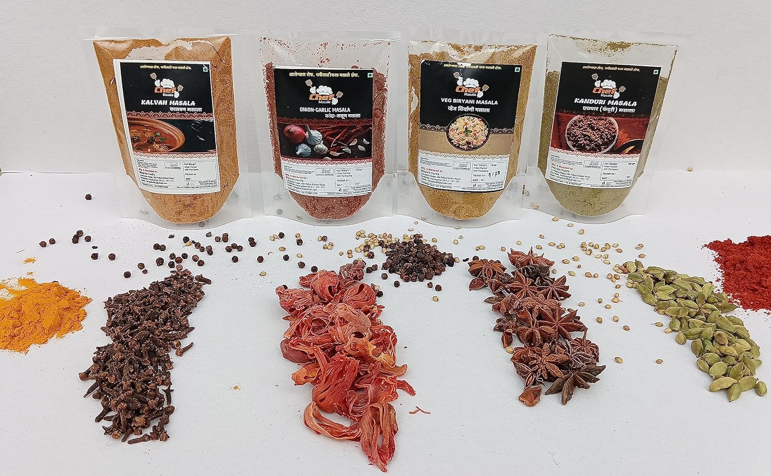 Chef Masale Premium Natural Kalavan Masala, Kandalasun Masal, Veg ...