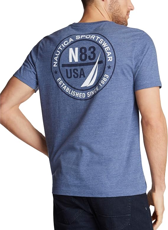 Nautica Men's Short Sleeve Logo Series Graphic Tee