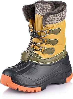 Nova Mountain Boys and Girls Waterproof Winter Snow Boots
