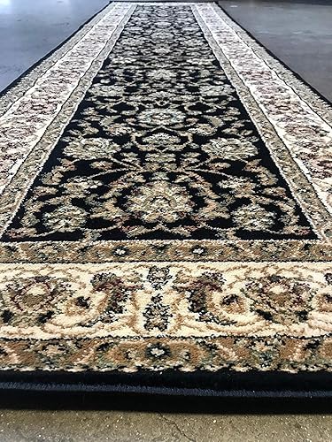 Miniatura 9 de Traditional Doorway Mat - Alfombra persa de 330.000 puntos, color beige, marfil, borgoña, verde, diseño 601 (2 pies x 3 pies)