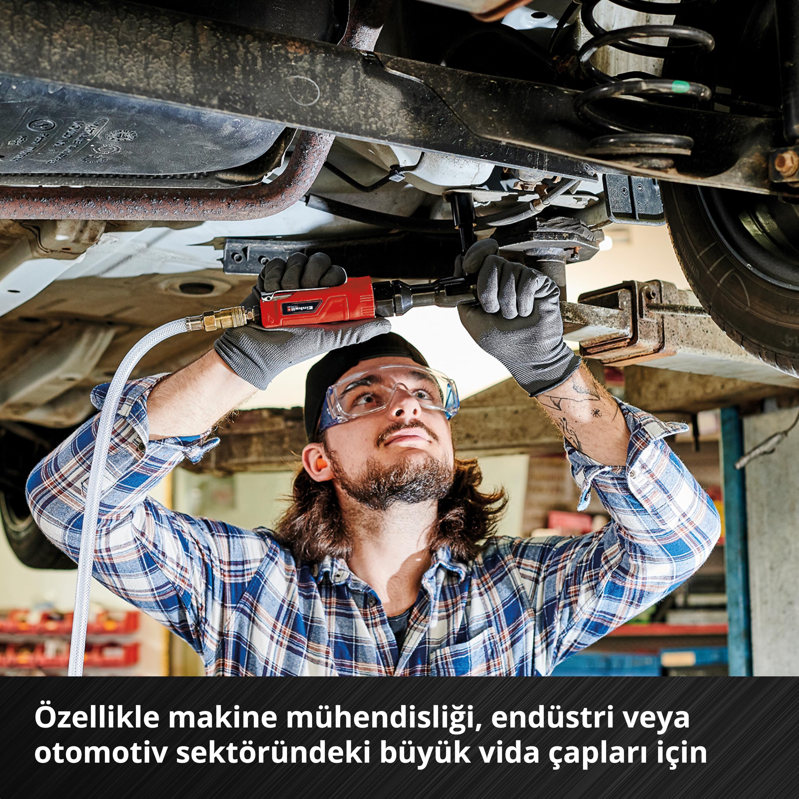 Orijinal Einhell XL-CASE Otomotiv Bit Seti – 40 Parça (10 mm Altıgen Saplı CrV Çelik Power Bitler, 10 mm Altıgen 3/8" ve 1/2" Kare Lokma Adaptörleri, Saklama Kutusu Dahil) - 49109032