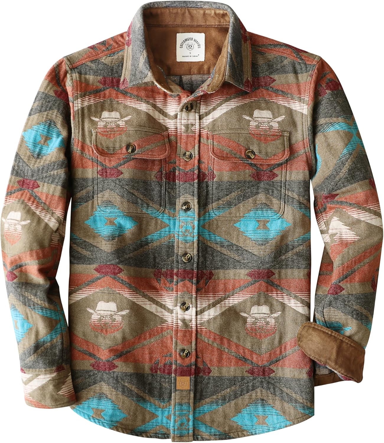 Dubinik® 13oz Ultra Heavyweight Mens Flannel Shirts Long Sleeve Casual Button Down Pocket Soft Warm Cotton Shirt