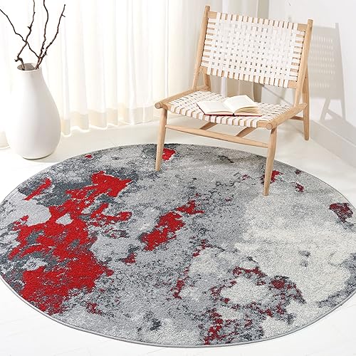 Miniatura 101 de SAFAVIEH Adirondack Collection Runner Rug - 2'6" x 10', Navy & Grey, Modern Abstract Design, Non-Shedding & Easy Care, Ideal for High Traffic Areas