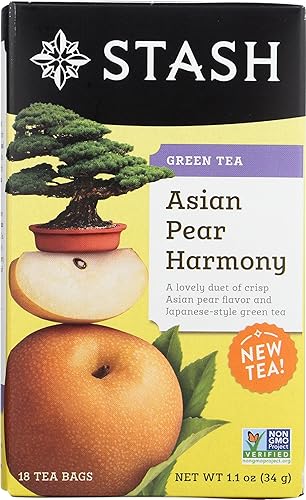 Asian Pear Harmony GreenTea Stash Tea 18 Bolsa