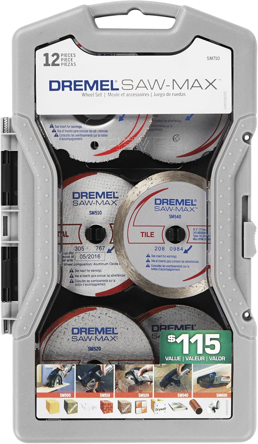 Dremel SM710 SawMax Blade Set, 12Piece