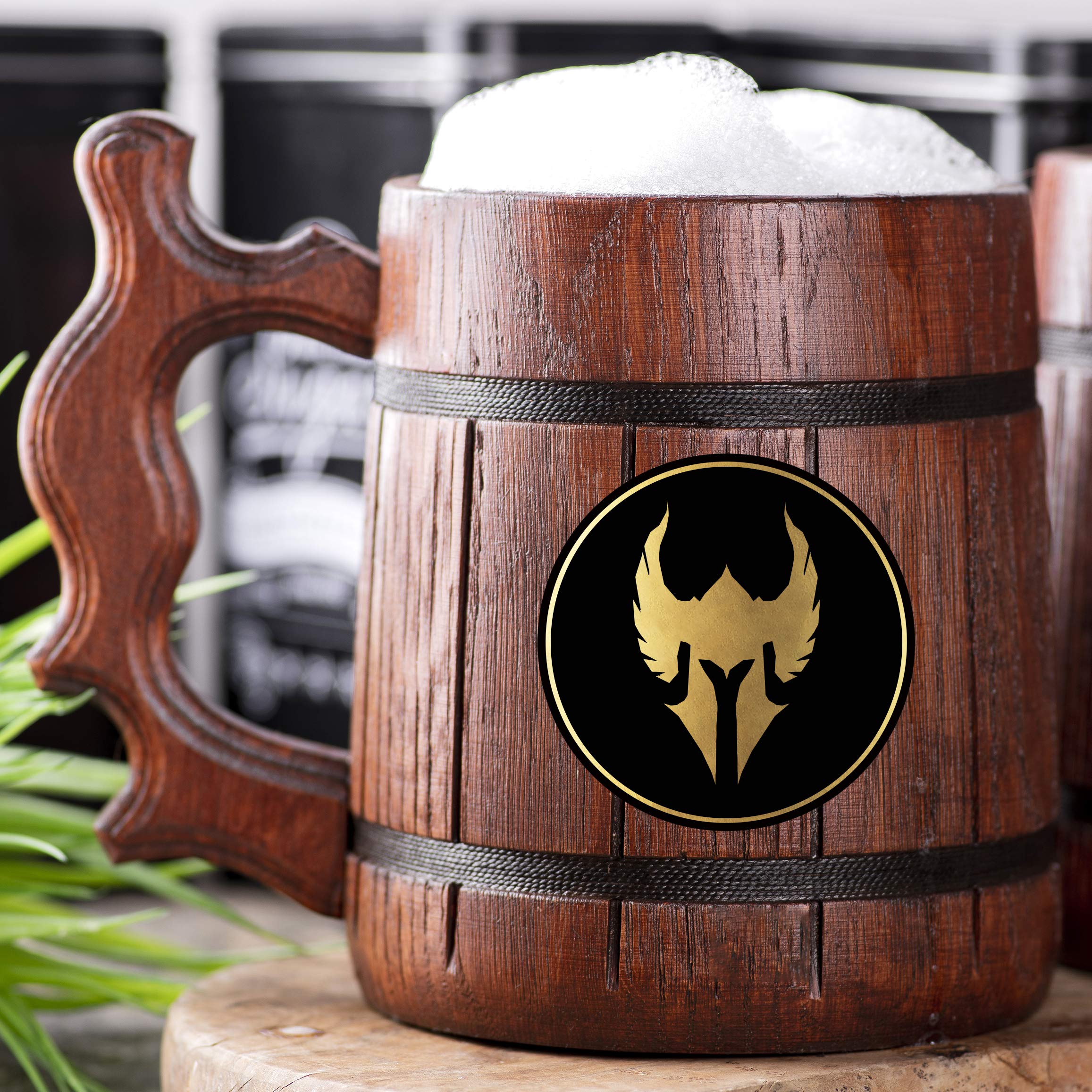 DnD Paladin Beer Mug. D&D Wooden Tankard. Wooden Beer Mug. Personalized Gift For Him. Custom Beer Stein. DnD Gamer Gift. Gift For Husband, Boyfriend Gift #332 /0.6L/22 ounces