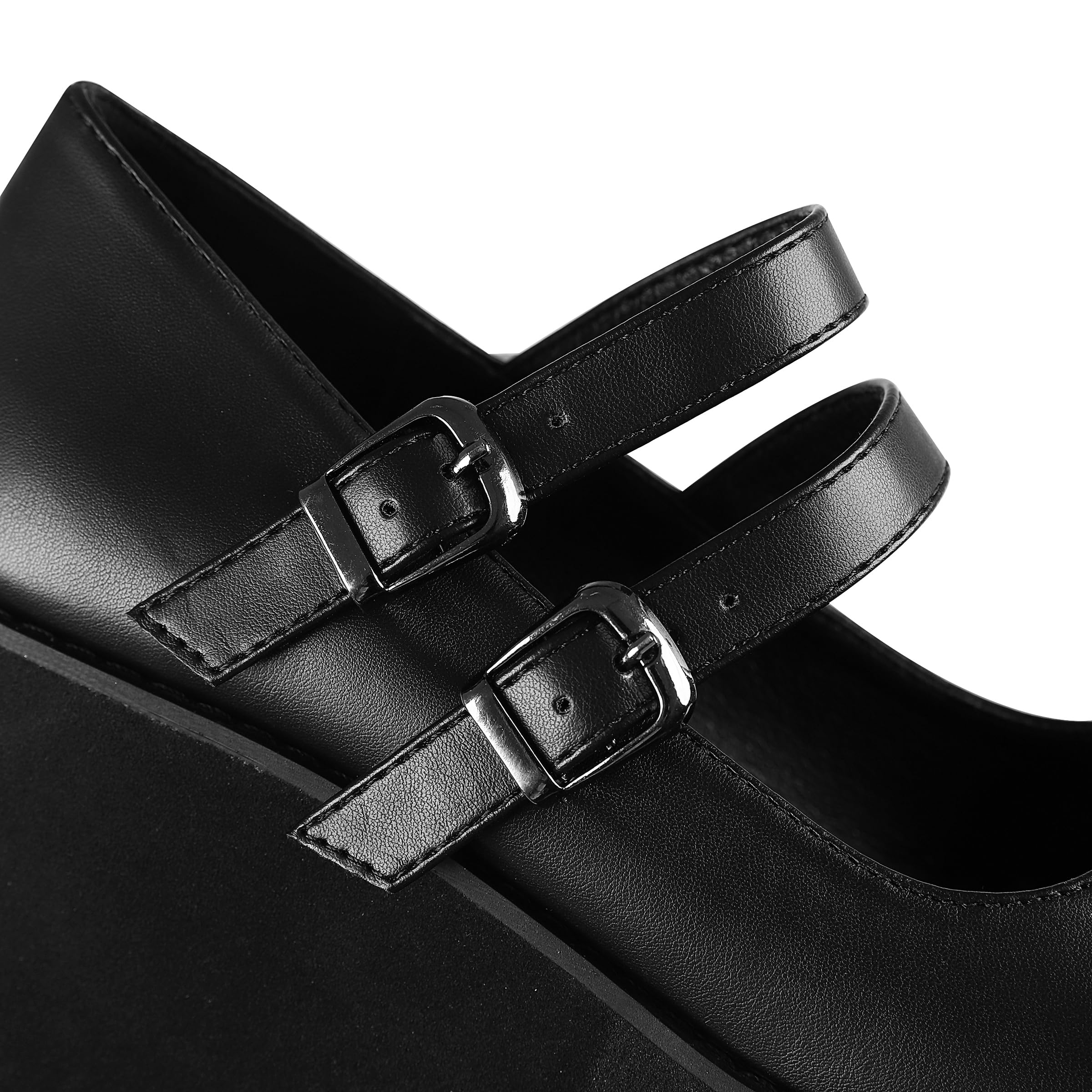 CELNEPHO Mary Jane Shoes Women Cute Ankle Strap Platform Wedge High Heel Pumps Gothic Party Dress Shoes for Women