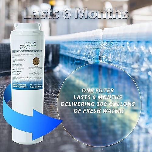 Miniatura 7 de Arrowpure Filtro de agua para refrigerador UKF8001 para Whirlpool EDR4RXD1 se adapta a EveryDrop Filter 4, RFC0900A, RWF0900A, WD-F07, 46-9006,