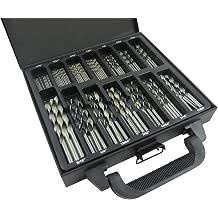 Taytools 468402 100 Piece Mixed Drill Bit Set, HSS, Twist and Brad Point Drills Sizes from 1/16 to 5/16 Inches