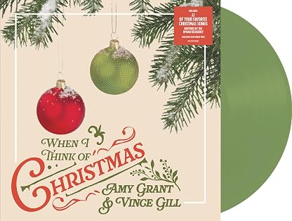 When I Think Of Christmas (Vinil Verde-oliva / Verde) por Amy Grant & Vince Gill, capa do álbum