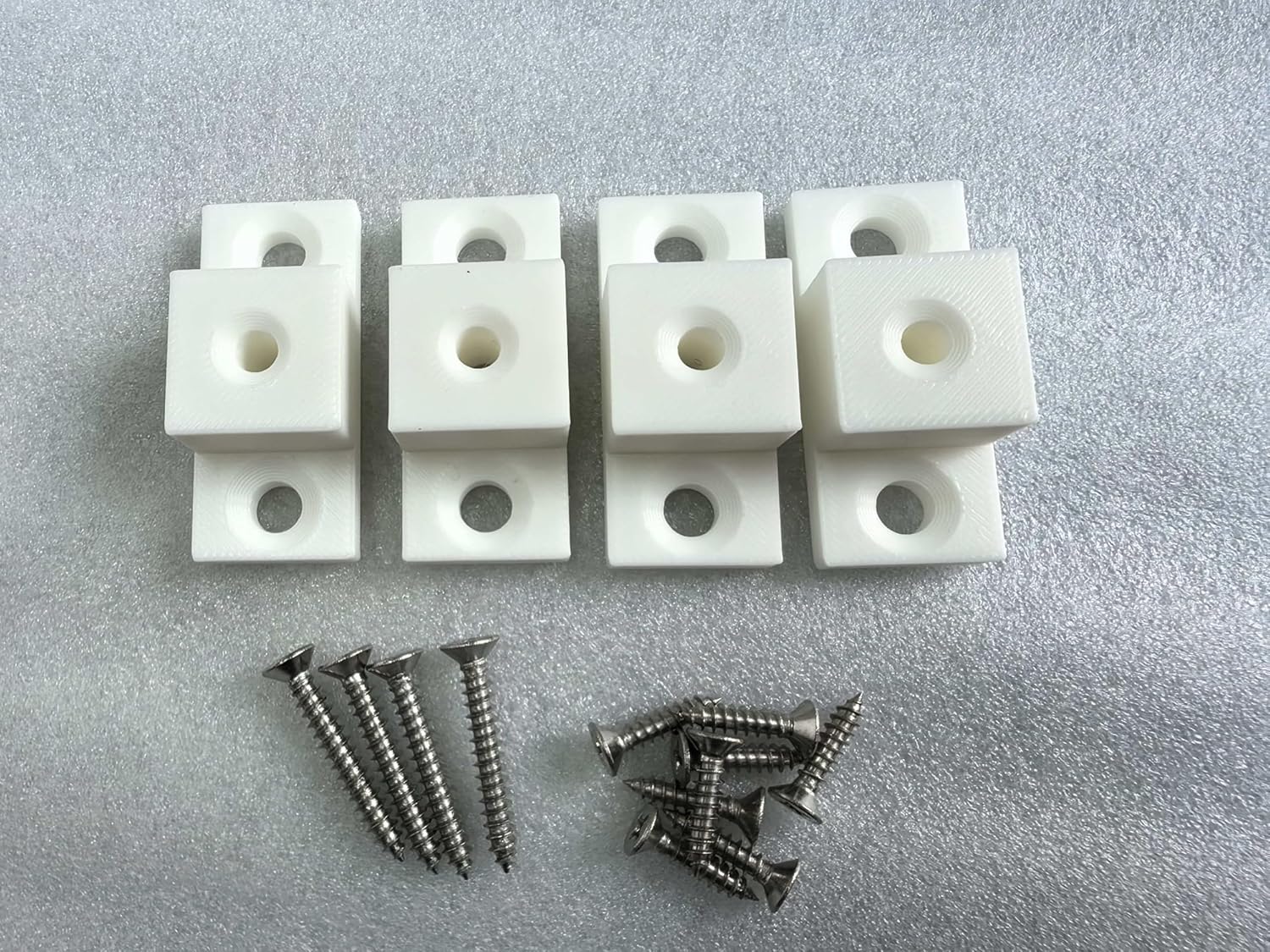 4 Pack Hardware 0.67" (17Mm) Drawer Slide Cabinet Side Spacers Plastic